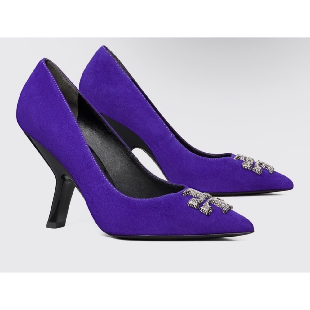 Tory Burch Purple Suede Unique Women's Shoes